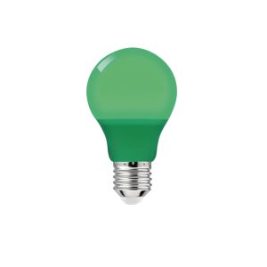 LAMP. BULBO LED 9W E27 VERDE BIVOLT APOLLO