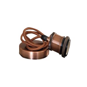 PENDENTE ALUMINIO E27 1M COBRE TOP LIGHT