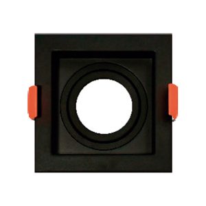 SPOT RECUADO P/ MR16 PRETO APOLLO