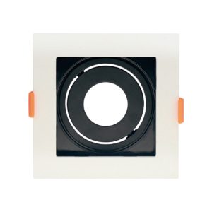 SPOT RECUADO P/ MR11 BRANCO C/ PRETO APOLLO