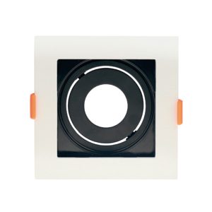 SPOT RECUADO P/ PAR 20 BRANCO C/ PRETO APOLLO