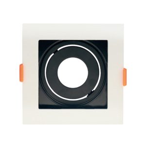 SPOT RECUADO P/ PAR 30 BRANCO C/ PRETO APOLLO