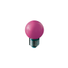 LAMP. BOLINHA G-45 1.5W E27 ROSA
