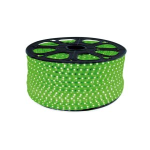 MANGUEIRA LED 10MM RL/100MTS 24LDS/M VERDE 220V  APOLLO