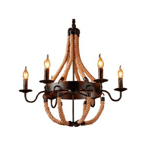 Lustre Corda Rústica 6L M1