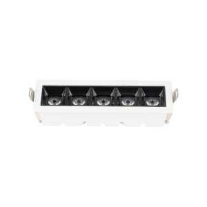 SPOT LED LINEAR EMBUTIR 10W 3000K BR C/ PT APOLLO