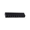 SPOT LED LINEAR SOBREPOR 20W 3000K PRETO