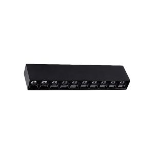 SPOT LED LINEAR SOBREPOR 20W 3000K PRETO