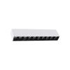 SPOT LED LINEAR SOBREPOR 20W 3000K BRANCO C/ PRETO
