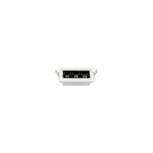 SPOT LED LINEAR EMBUTIR MOVEL 6W 3000K BRANCO C/ PRETO