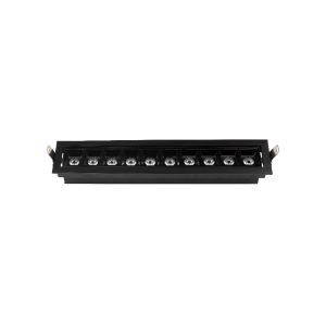 SPOT LED LINEAR EMBUTIR MOVEL 10W 3000K PRETO