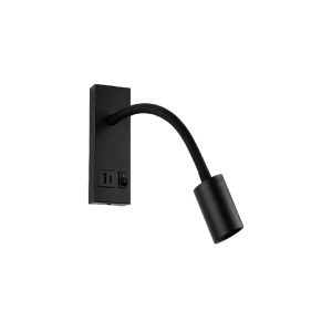 SPOT LED P/ CABECEIRA FLEX USB 4W PRETO IP20