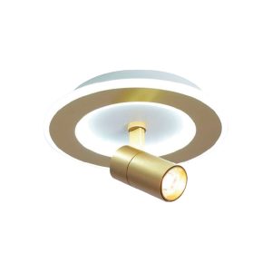 SYFLAR PLAFON + SPOT LED 18W DOURADO