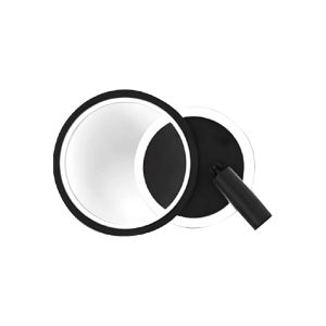 SYFLAR ARANDELA + SPOT 20W PRETO