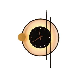 SYFLAR ARANDELA LED RELOGIO 8W PRETO