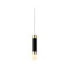 SYFLAR ARANDELA LED TUBO 6W PRETO C/ DOURADO