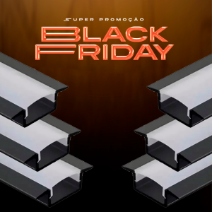 PERFIL P/ FITA LED EMB. SLIM (2307) 2 METROS PT APOLLO