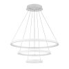 PENDENTE LED ARCHI 3 AROS BRANCO 70W