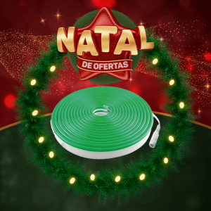 FITA NEON 5M DC12V IP65 VERDE APOLLO