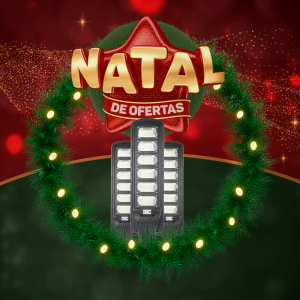 LUM. POSTE/PUBLICA SOLAR 300W 6500K + PLACA APOLLO