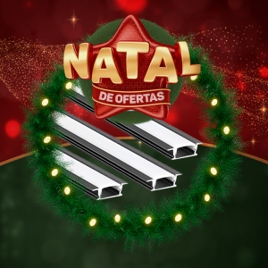 PERFIL P/ FITA LED EMB. SLIM (2307) 2 METROS PT APOLLO