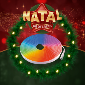 FITA NEON 5M DC12V IP65 RGB 03 CORES APOLLO