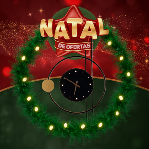 SYFLAR ARANDELA LED RELOGIO 8W PRETO