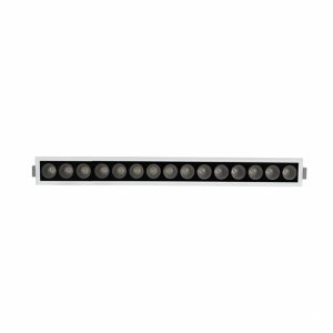 SPOT LED LINEAR EMBUTIR 30W 3000K BR C/ PT APOLLO