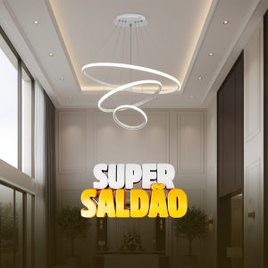 PENDENTE  LED VERONA 3 AROS BRANCO 70W