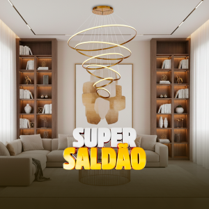 PENDENTE  LED VERONA 6 AROS - DOURADO 110W