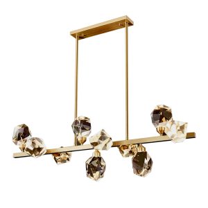 PENDENTE LED DIAMOND 18W DOURADO