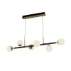 PENDENTE LED SFERA 13W PRETO C/ DOURADO