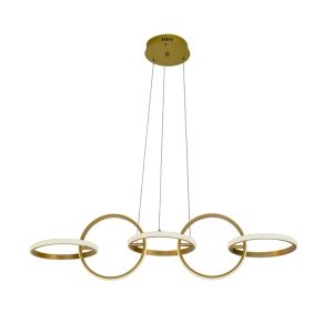 PENDENTE LED AROS 46W DOURADO