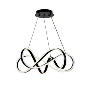 PENDENTE LED ALPES 72W PRETO