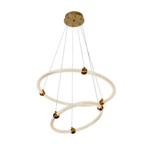 PENDENTE LED OURO 44W DOURADO