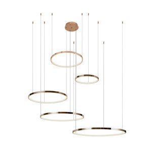 PENDENTE LED AROS 100W DOURADO