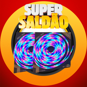 FITA NEON 5M DC12V IP65 RGB 03 CORES APOLLO