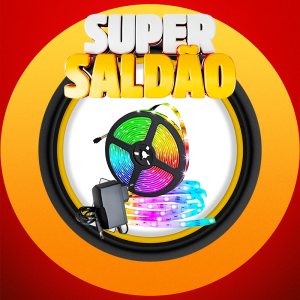 KIT FITA LED 5050 54LDS/M RGB 5M 12V C/FONTE + CONT. IP44 APOLLO
