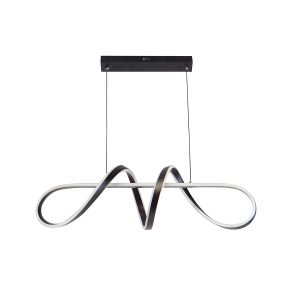 SYFLAR PENDENTE LED WAVE 72W 3K/ 4K/ 6.5K PRETO INFINITE