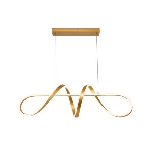 SYFLAR PENDENTE LED WAVE 72W 3K/ 4K/ 6.5K DOURADO INFINITE