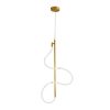 SYFLAR PENDENTE LED PRISMA 17W 3K/ 4K/ 6.5K DOURADO
