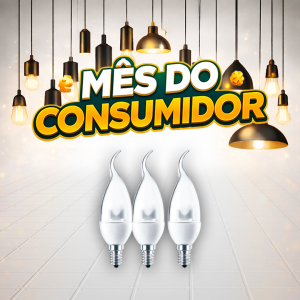 LAMP. VELA LED BICO CLARA CF37 4W E14 3000K