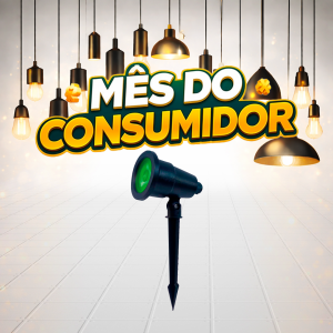 LUM. ESPETO P/ JARDIM 7W VERDE APOLLO