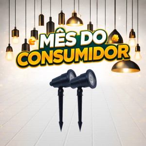 LUM. ESPETO P/ JARDIM 7W 6500K KIT2X APOLLO