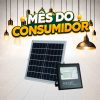 PROJETOR LED SOLAR 150W 6500K + PLACA C/C APOLLO