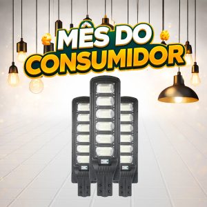 LUM. POSTE/PUBLICA SOLAR 300W 6500K + PLACA APOLLO