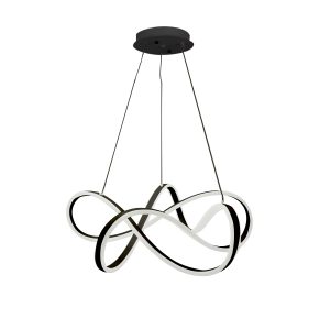 PENDENTE LED ALPES 72W PRETO