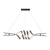 SYFLAR PENDENTE LED WAVE DUO 48W 3K/ 4K/ 6.5K PRETO