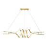 SYFLAR PENDENTE LED WAVE DUO 48W 3K/ 4K/ 6.5K DOURADO