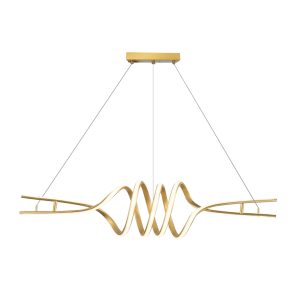SYFLAR PENDENTE LED WAVE DUO 48W 3K/ 4K/ 6.5K DOURADO